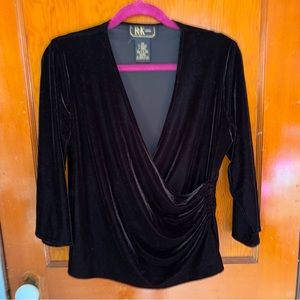 R&K evening velvet blouse